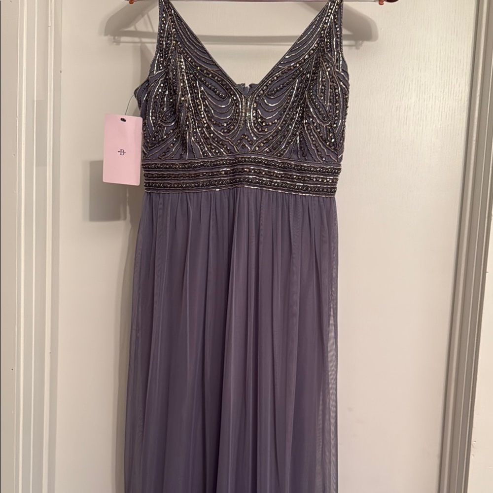 BHLDN Multicolored Embellished Maxi Gown for Weddings